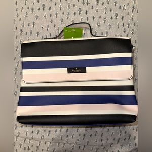 Kate Spade Sailing Stripe Travel Cosmetic Makeup Case